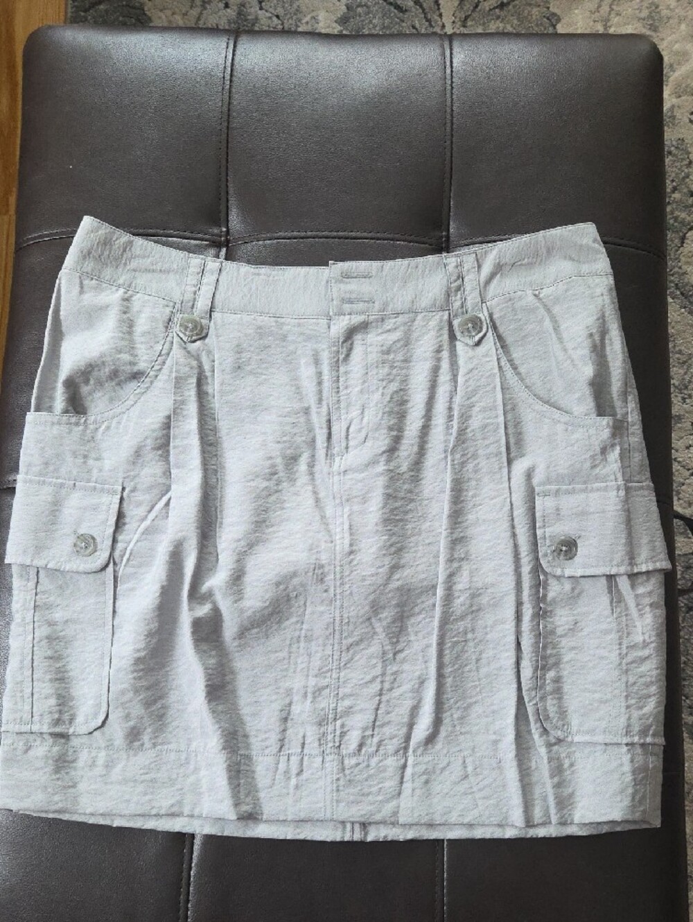 Simply Vera Vera Wang light gray Cargo Pocket skirt